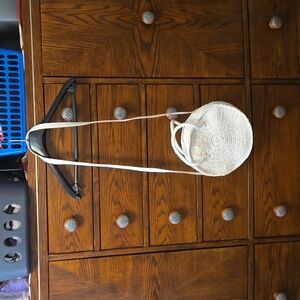 H&M woven circular bag